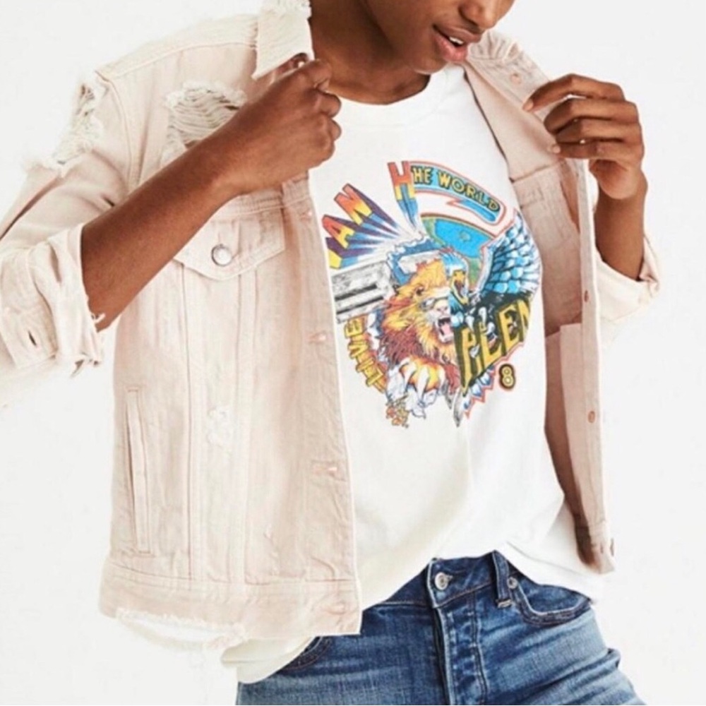 AE - Destroyed Denim Jean Jacket